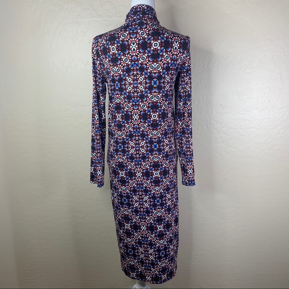 Yumi Kim Deja Vu Printed Turtleneck Dress Medium - Picture 4 of 9